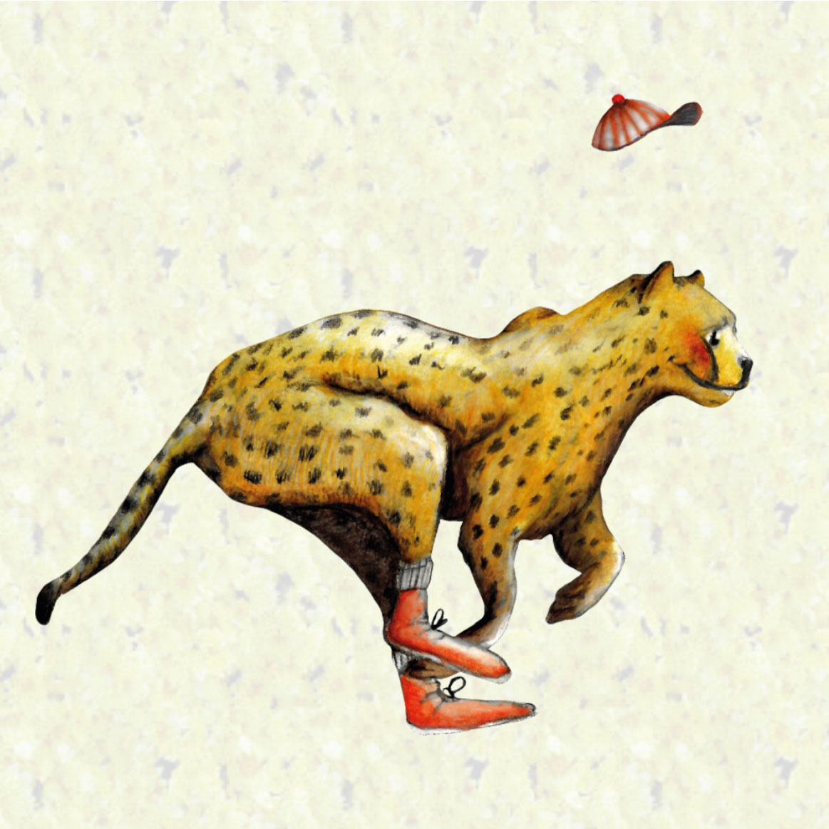 Löwenzahn Illustration in Rahmen