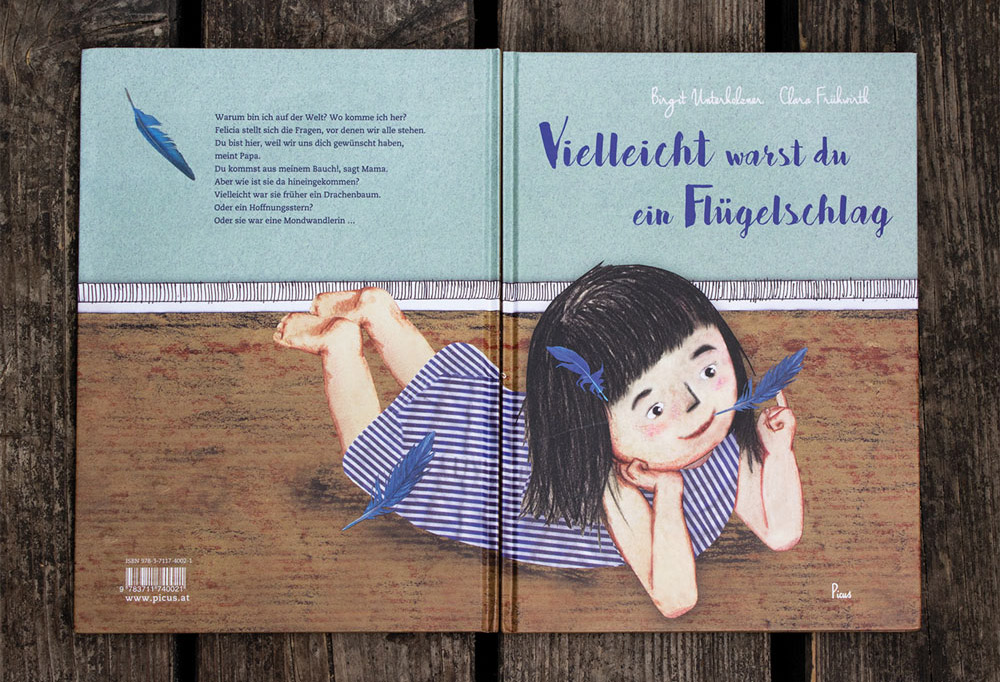 Vielleicht warst du ein Flügelschlag Buchtitel-Illustration